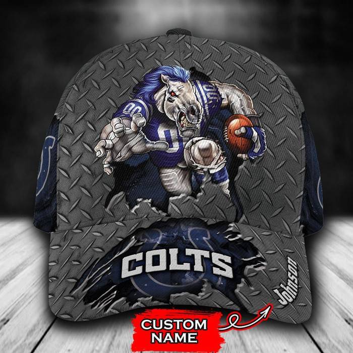 Personalized Indianapolis Colts Mascot 3D Classic Baseball Cap CNI897
