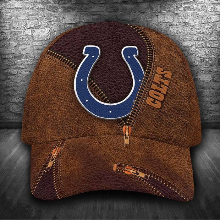 Personalized Indianapolis Colts Zip 3D Classic Baseball Cap CNI661