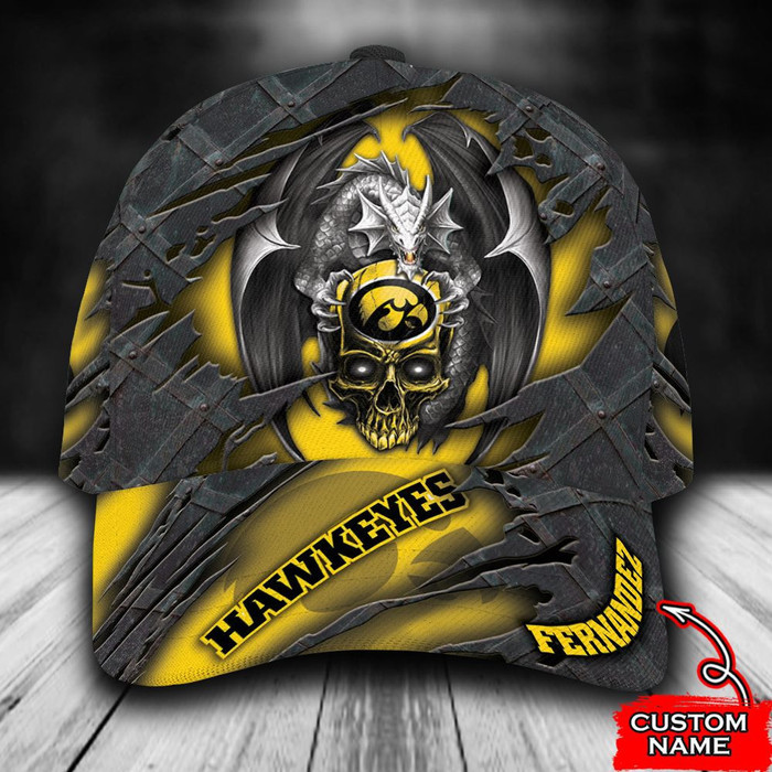 Personalized Iowa Hawkeyes Dragon 3D Classic Baseball Cap CNI988