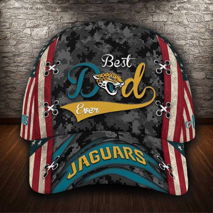 Personalized Jacksonville Jaguars Best Dad 3D Classic Baseball Cap CNI578