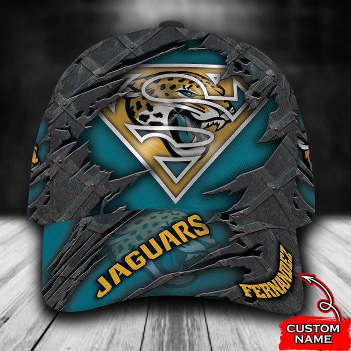 Personalized Jacksonville Jaguars Superman 3D Classic Baseball Cap CNI715