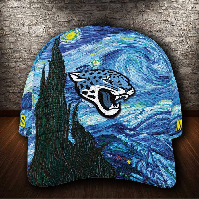 Personalized Jacksonville Jaguars Van Gogh 3D Classic Baseball Cap CNI1145