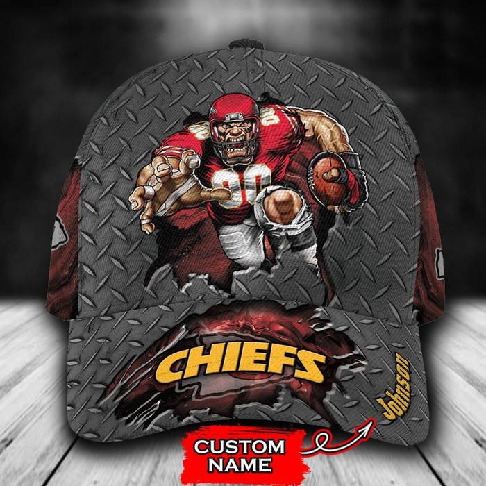 Personalized Kansas City Chiefs Mascot 3D Baseball Cap CNI1653
