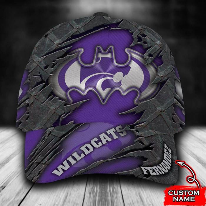 Personalized Kansas State Wildcats Batman 3D Classic Baseball Cap CNI741
