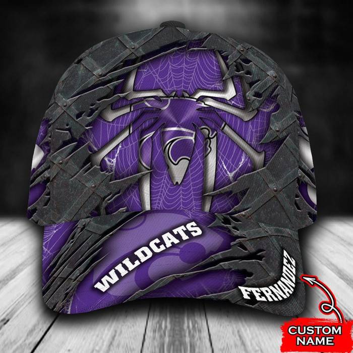 Personalized Kansas State Wildcats Spiderman 3D Classic Baseball Cap CNI320