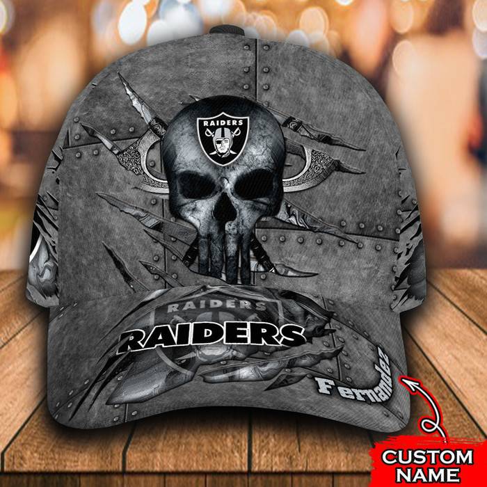 Personalized Las Vegas Raiders 3D Classic Baseball Cap CNI323