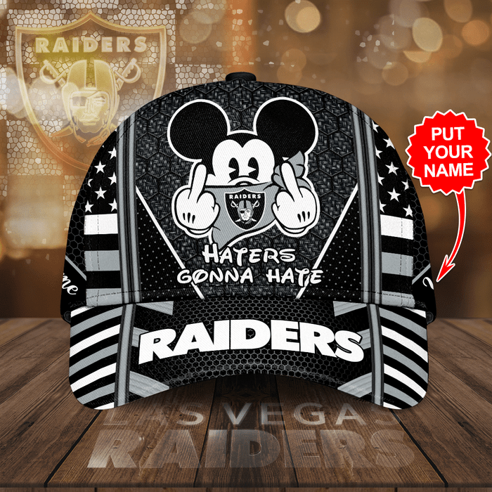 Personalized Las Vegas Raiders Football Team 3D Baseball Cap Black CNI1984