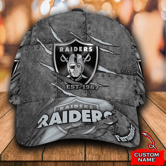 Personalized Las Vegas Raiders Luxury 3D Classic Baseball Cap CNI926