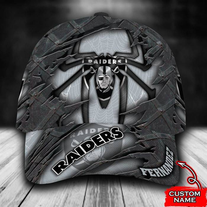 Personalized Las Vegas Raiders Spider man 3D Classic Baseball Cap CNI1372