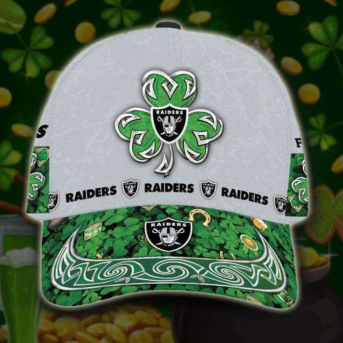 Personalized Las Vegas Raiders St Patricks Day 3D Classic Baseball Cap CNI944