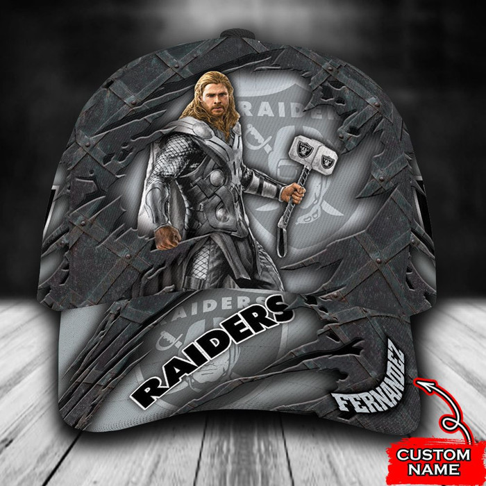 Personalized Las Vegas Raiders Thor 3D Classic Baseball Cap CNI265