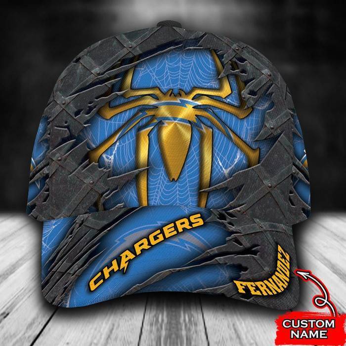 Personalized Los Angeles Chargers Spider Man 3D Classic Baseball Cap CNI507