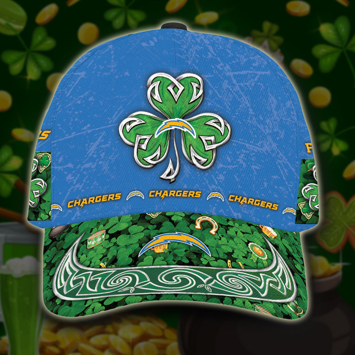 Personalized Los Angeles Chargers St Patricks Day 3D Classic Baseball Cap CNI618