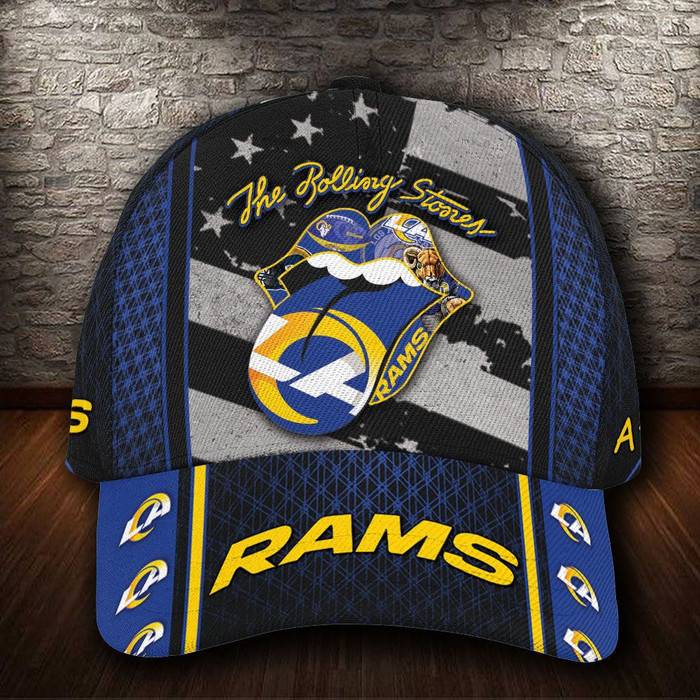 Personalized Los Angeles Rams The Rolling Stones 3D Classic Baseball Cap CNI1377