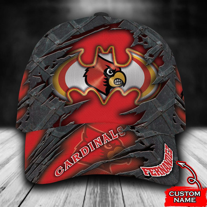 Personalized Louisville Cardinals Batman 3D Classic Baseball Cap CNI628
