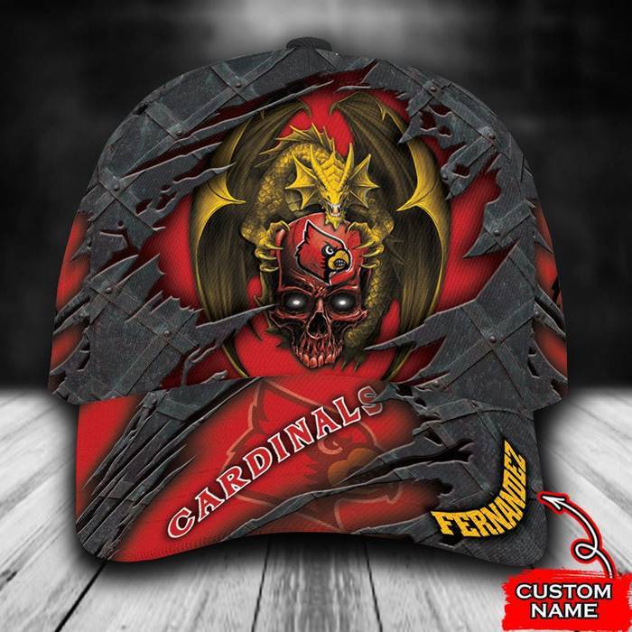 Personalized Louisville Cardinals Dragon 3D Classic Baseball Cap CNI995