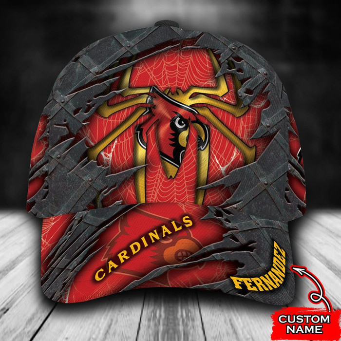 Personalized Louisville Cardinals Spiderman 3D Classic Baseball Cap CNI1830