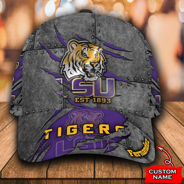 Personalized LSU Tigers 3D Classic Baseball Cap CNI685