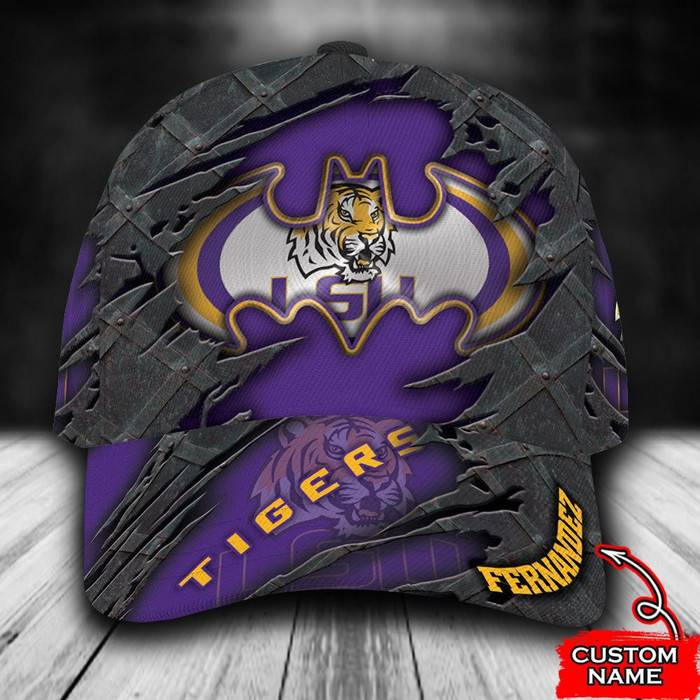 Personalized LSU Tigers Batman 3D Classic Baseball Cap CNI326