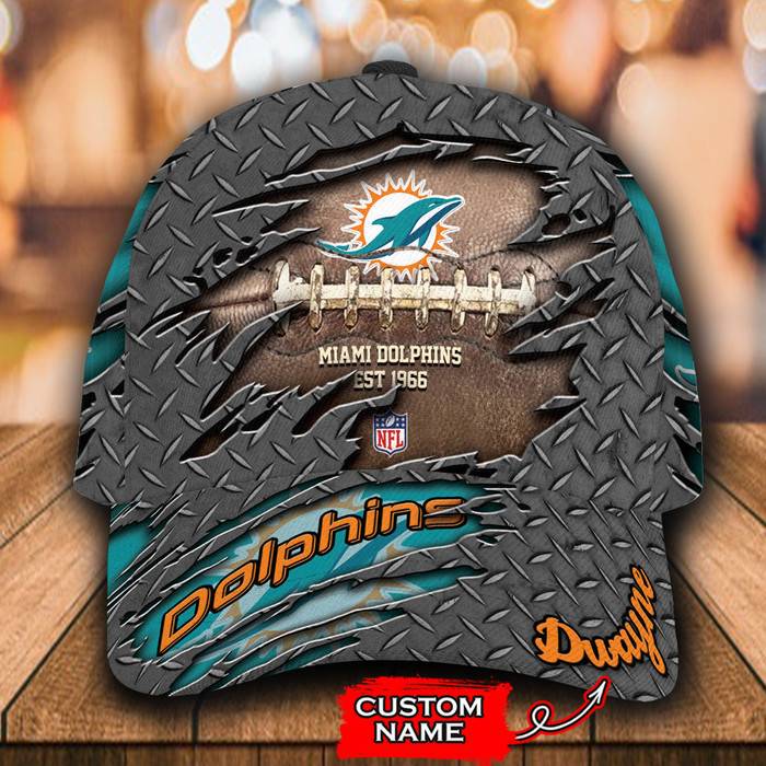 Personalized Miami Dolphins 3D Classic Baseball Cap CNI1406