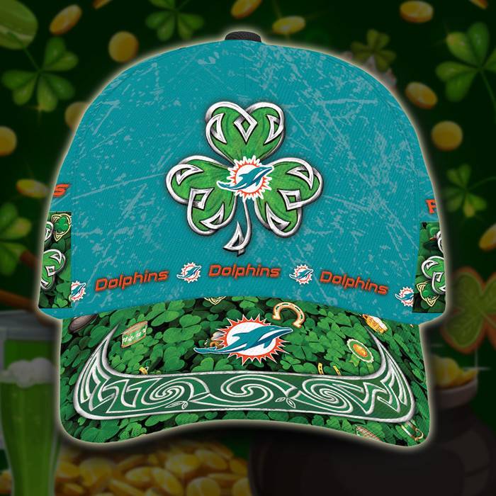 Personalized Miami Dolphins St Patricks Day 3D Classic Baseball Cap CNI395