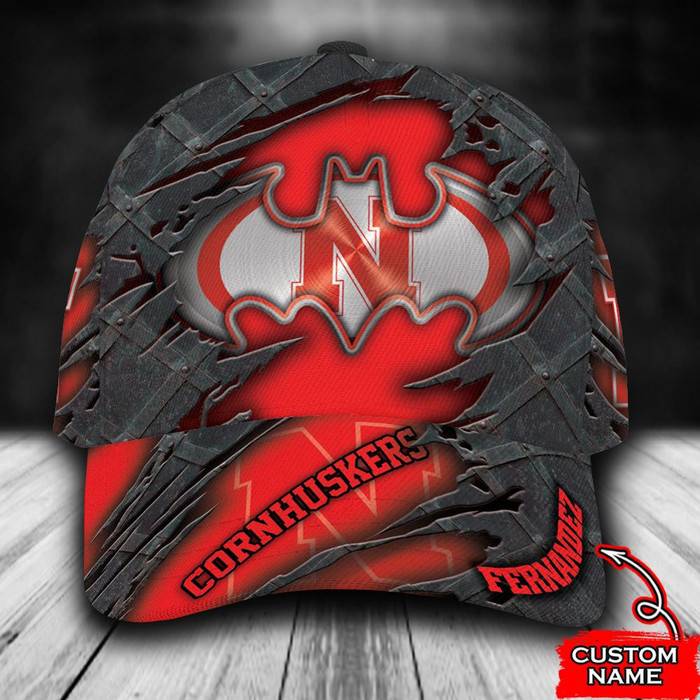 Personalized Nebraska Cornhuskers Batman 3D Classic Baseball Cap CNI796