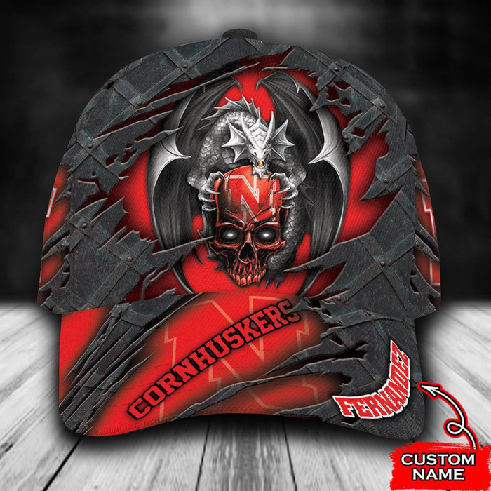 Personalized Nebraska Cornhuskers Dragon 3D Classic Baseball Cap CNI1342