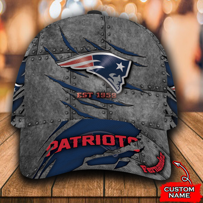 Personalized New England Patriots Est 1959 3D Baseball Cap Navy CNI1894