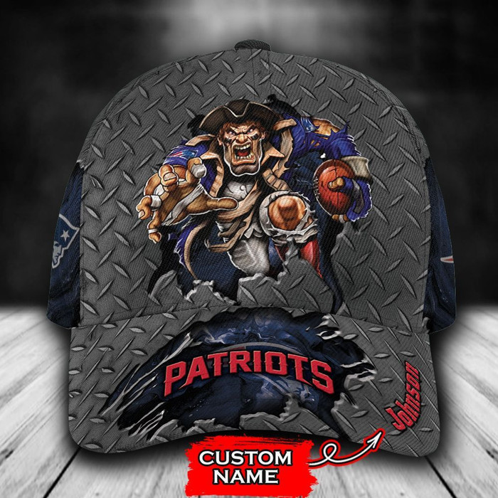 Personalized New England Patriots Mascot 3D Baseball Cap CNI1440