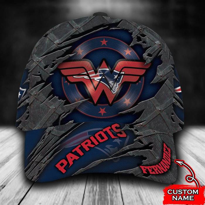 Personalized New England Patriots Wonder Woman 3D Classic Baseball Cap CNI743