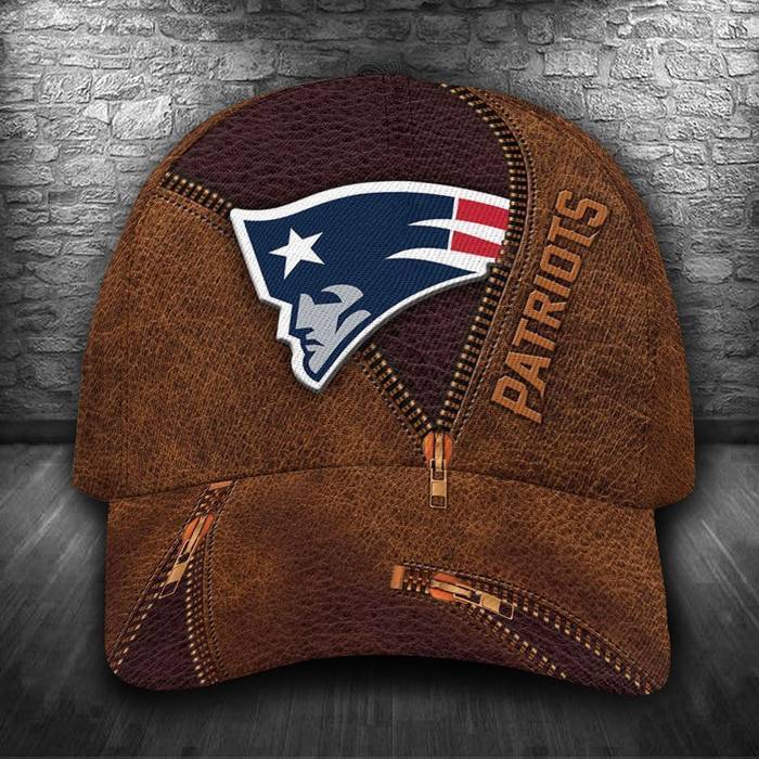 Personalized New England Patriots Zip 3D Classic Baseball Cap CNI524