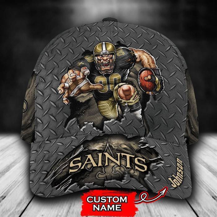 Personalized New Orleans Saints Mascot 3D Classic Baseball Cap CNI333