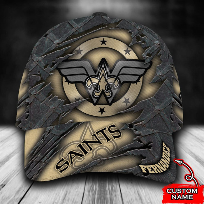 Personalized New Orleans Saints Wonder Woman 3D Classic Baseball Cap CNI1808