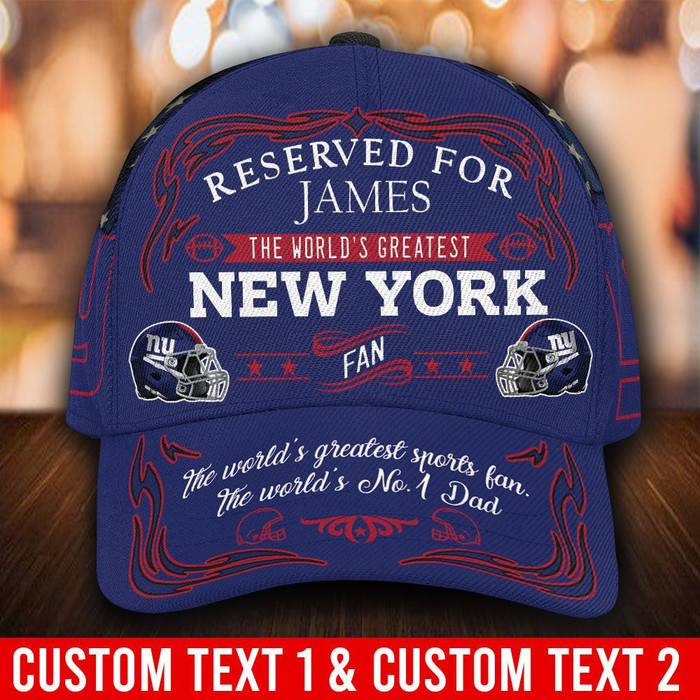 Personalized New York Giants 3D BaseBall Cap CNI1904