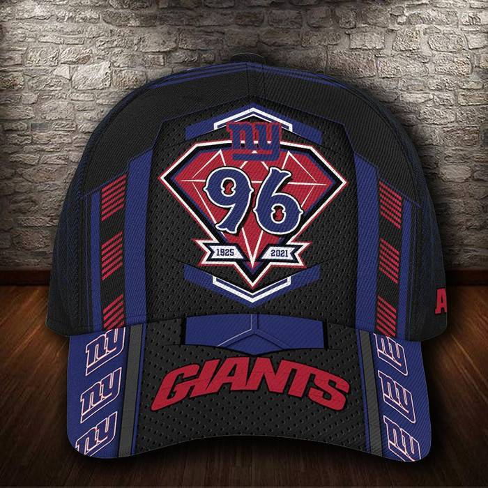 Personalized New York Giants 96 Years Anniversary 3D Classic Baseball Cap CNI453