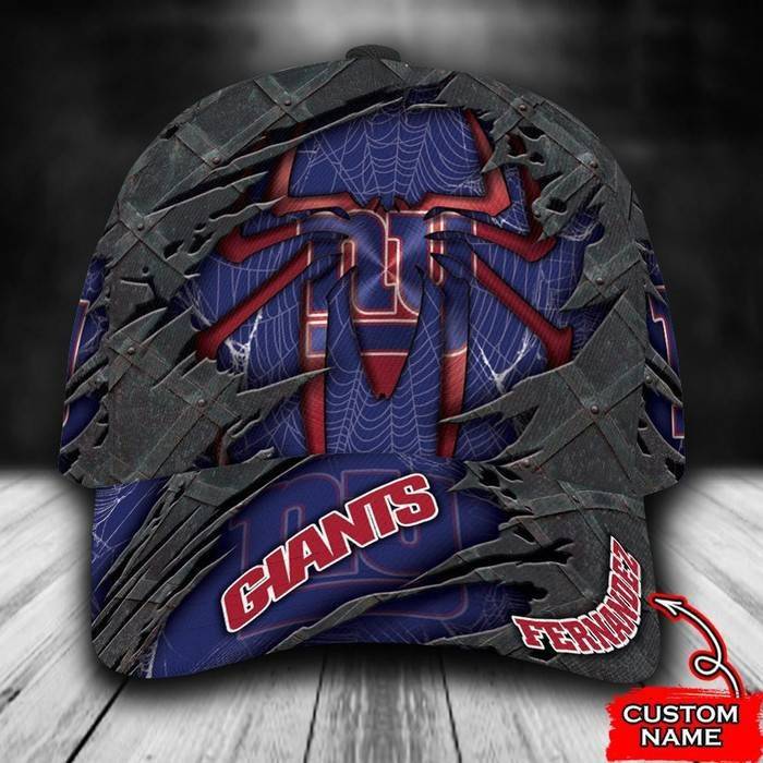 Personalized New York Giants Spider Man 3D Classic Baseball Cap CNI360