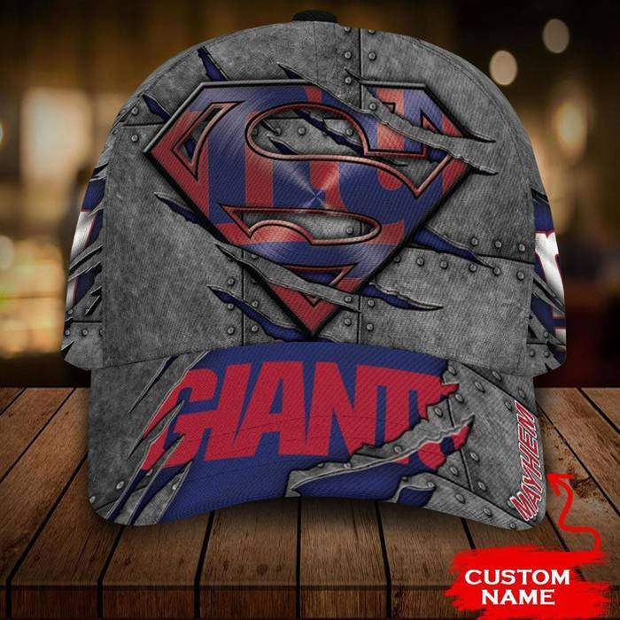 Personalized New York Giants Superman 3D Classic Baseball Cap CNI317