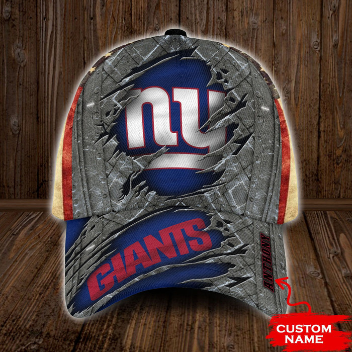 Personalized New York Giants USA Flag 3D Classic Baseball Cap CNI782