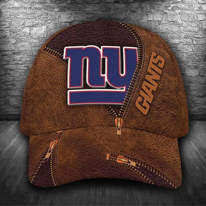 Personalized New York Giants Zip 3D Classic Baseball Cap CNI582