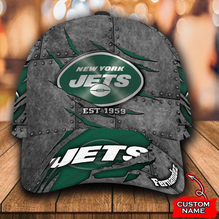 Personalized New York Jets 3D Classic Baseball Cap CNI730