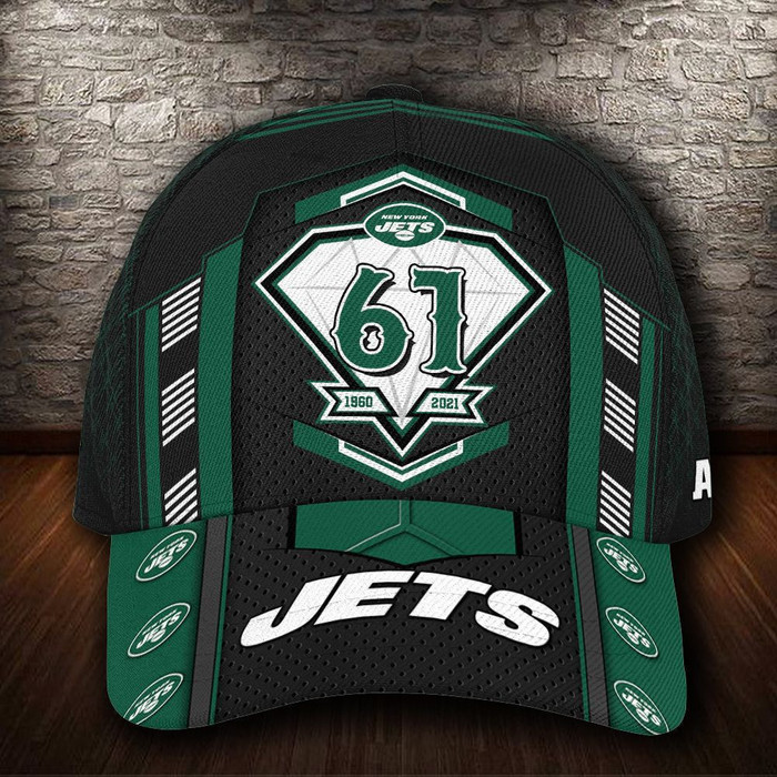 Personalized New York Jets 61th Anniversary 3D Classic Baseball Cap CNI1304