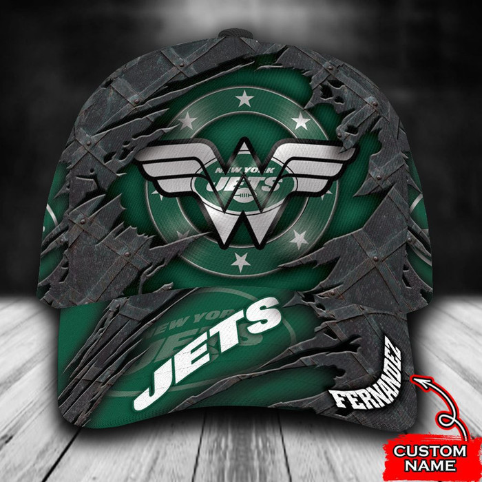 Personalized New York Jets Wonder Woman 3D Classic Baseball Cap CNI1326