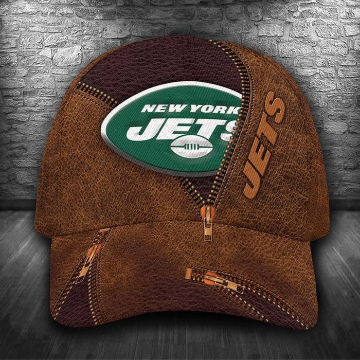Personalized New York Jets Zip 3D Classic Baseball Cap CNI393
