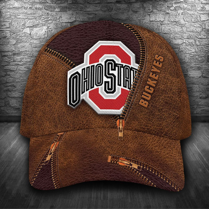 Personalized Ohio State Buckeyes Zip 3D Classic Baseball Cap CNI546