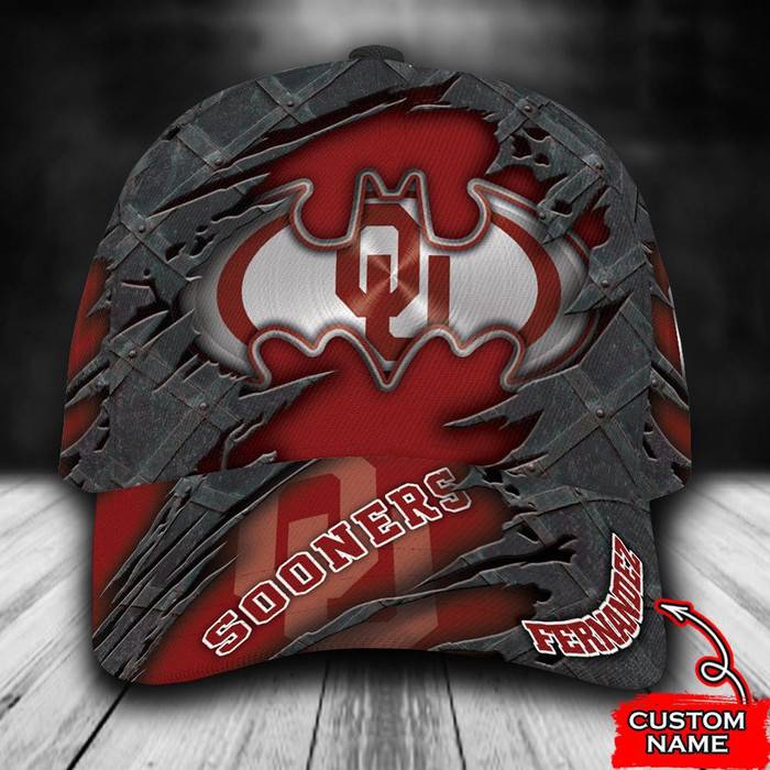 Personalized Oklahoma Sooners Batman 3D Classic Baseball Cap CNI1937