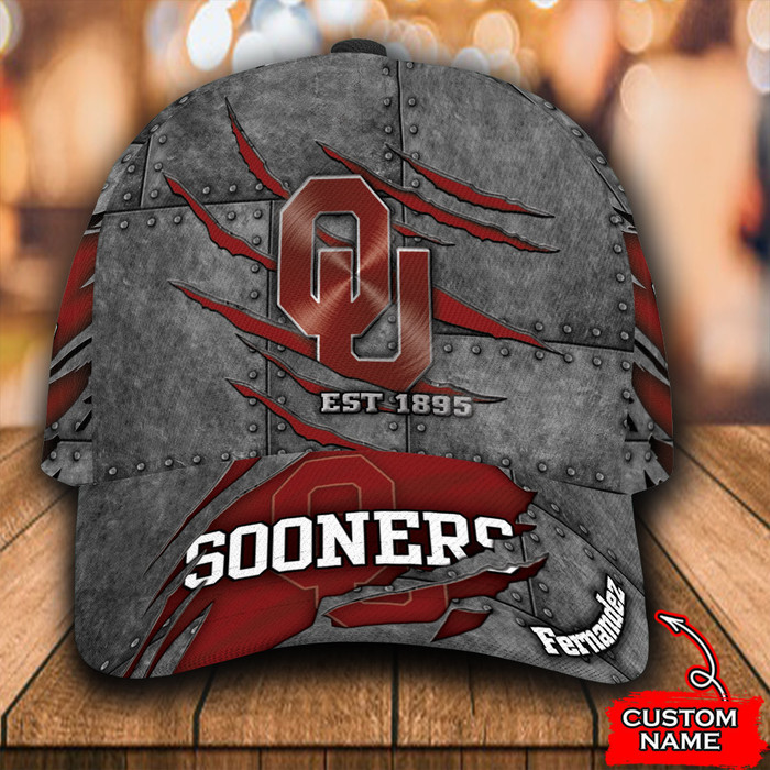 Personalized Oklahoma Sooners Luxury 3D Classic Baseball Cap CNI983