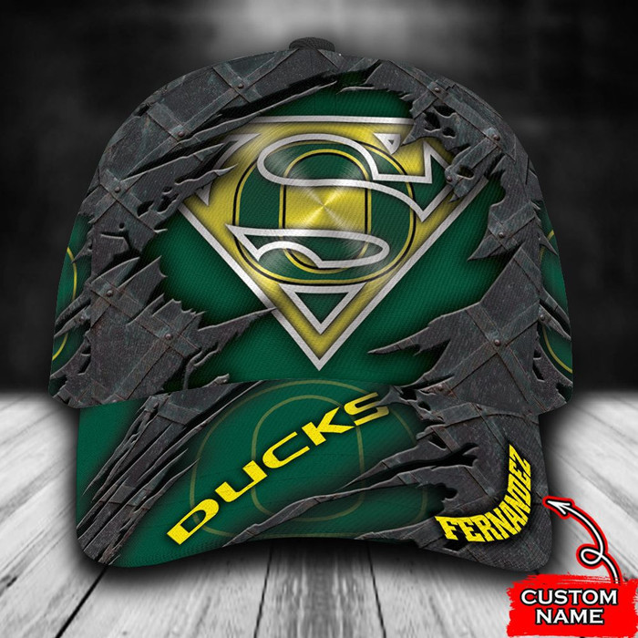 Personalized Oregon Ducks Superman 3D Classic Baseball Cap CNI700