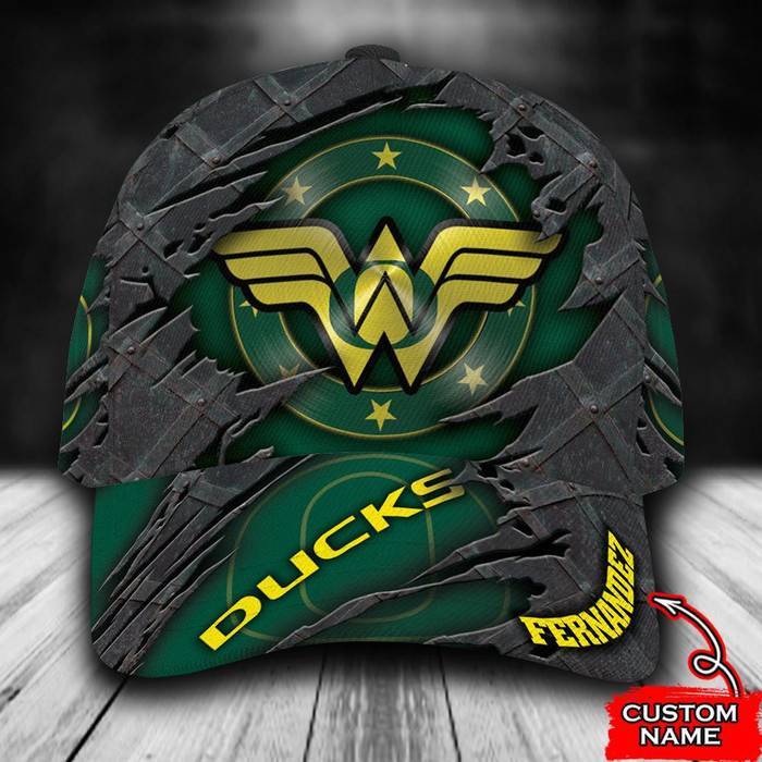 Personalized Oregon Ducks Wonder Woman 3D Classic Baseball Cap CNI575