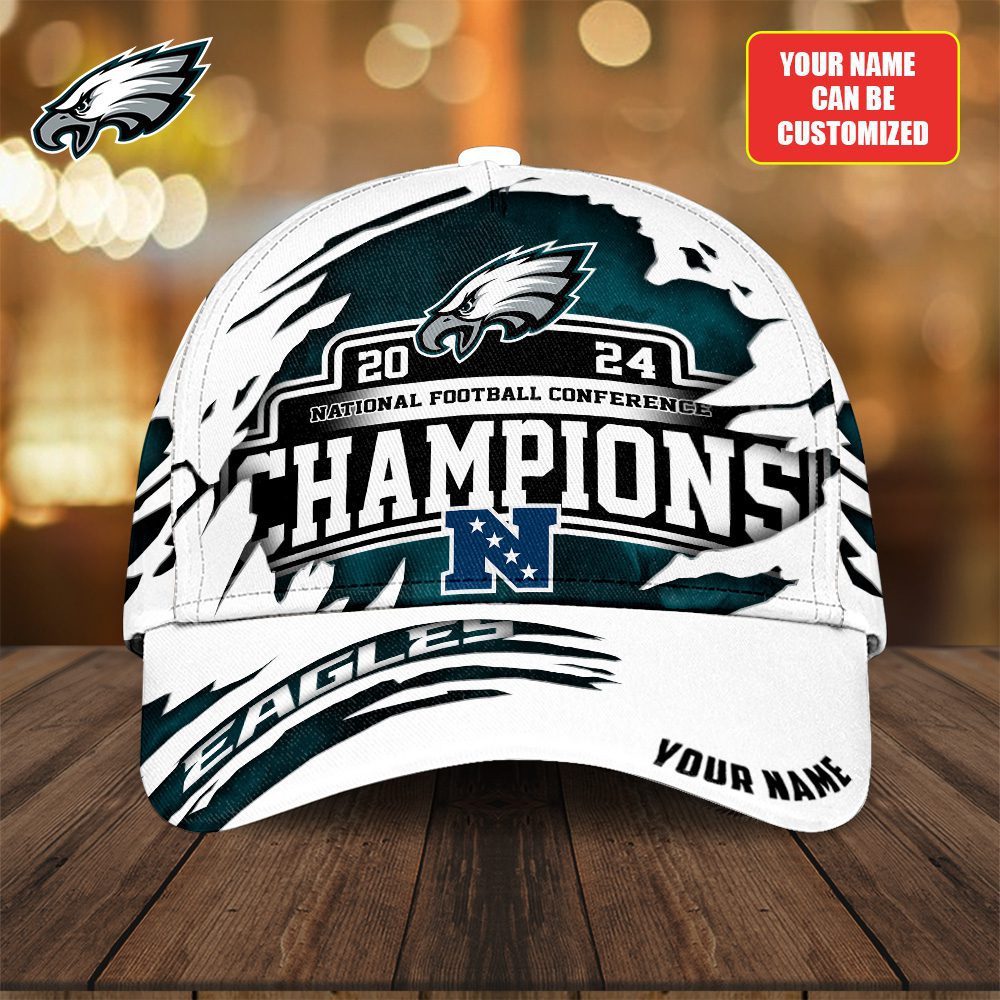 Personalized Philadelphia Eagles Champs National Football Conference Classic Cap