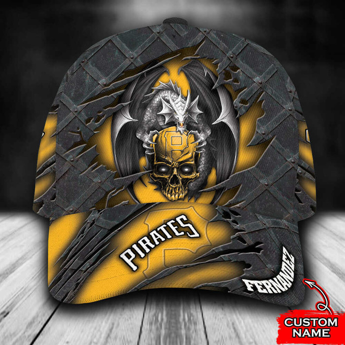 Personalized Pittsburgh Pirates Dragon 3D Classic Baseball Cap CNI965